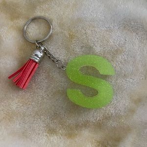 Handmade Letter "S” Keychain